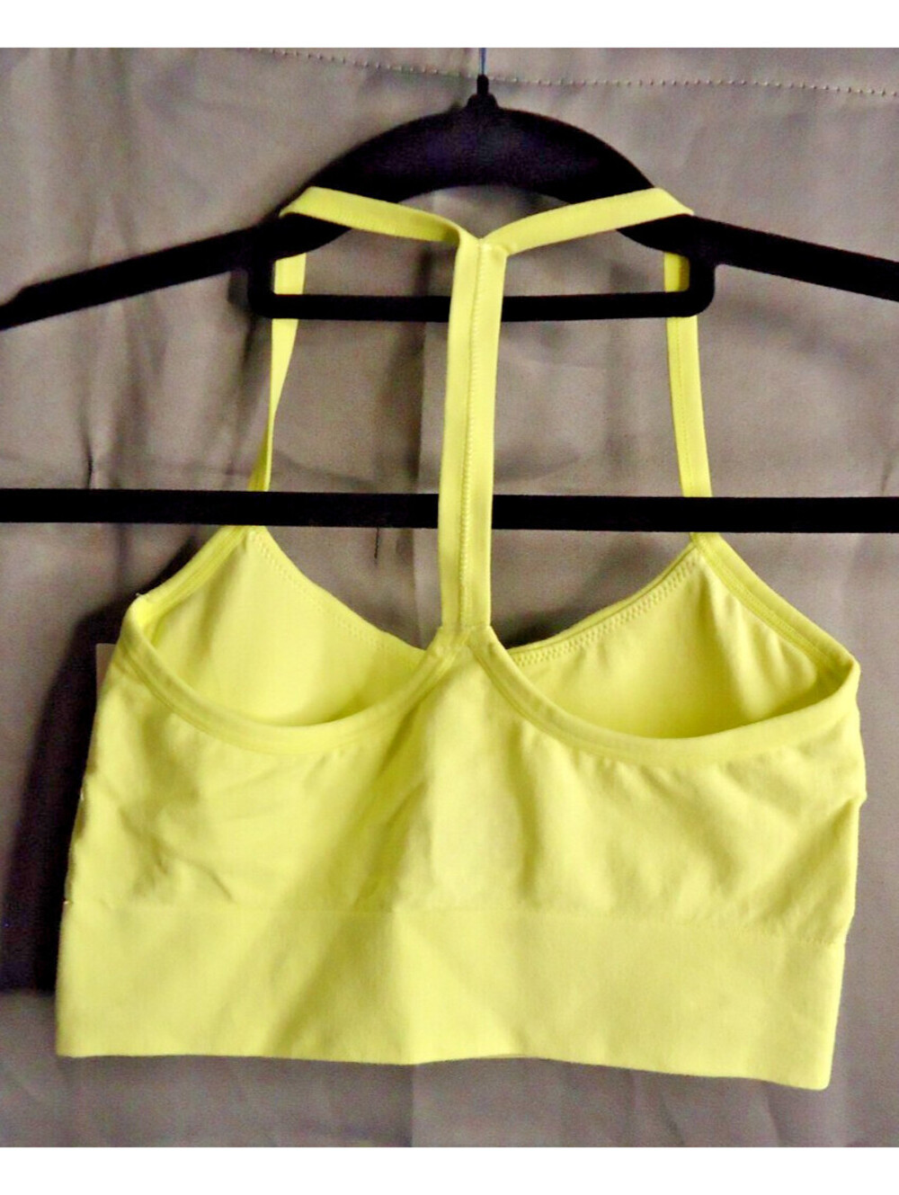Auden Lightly Lined Racerback Comfort Bralette Lime Green S 34B 36A New - Picture 6 of 6